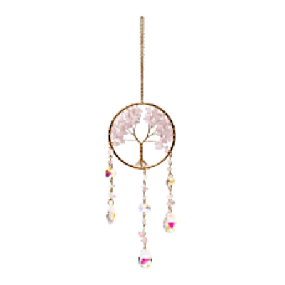 Attrape-Soleil Arbre de vie Quartz Rose