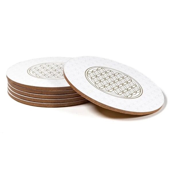 Sous verres Fleur de Vie set de 6