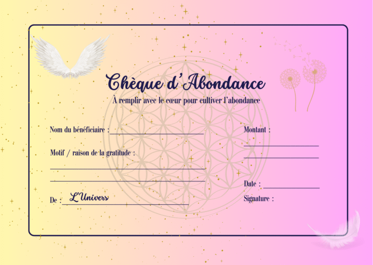 Chèque Abondance pdf